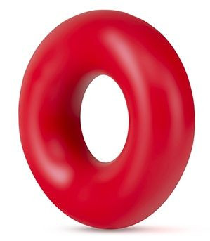 Набор из 2 красных эрекционных колец DONUT RINGS OVERSIZED 