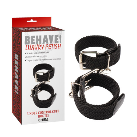 Черные наручники Under Control Cuff Hogtie 