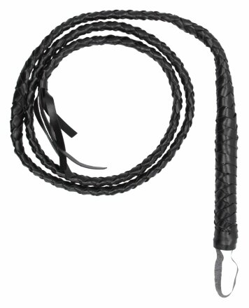 Черный витой кнут Twisted Whip 