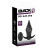 Черная анальная вибропробка RC Butt Plug - 9,6 см. 