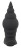 Черная анальная вибропробка RC Butt Plug - 9,6 см. 
