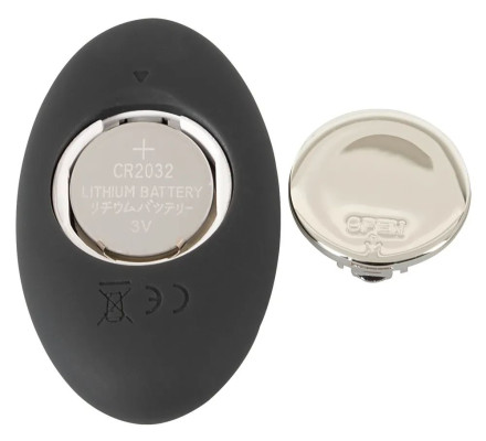 Черная анальная вибропробка RC Butt Plug - 9,6 см. 