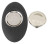 Черная анальная вибропробка RC Butt Plug - 9,6 см. 