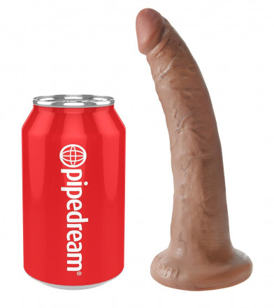 Фаллоимитатор-мулат с присоской 7&quot; Cock - 17,8 см. 