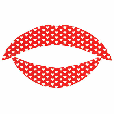 Lip Tattoo Белое сердце 