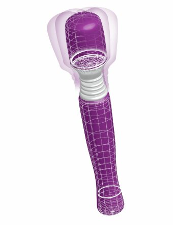 Фиолетовый вибромассажер Mini Wanachi 