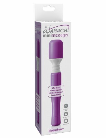 Фиолетовый вибромассажер Mini Wanachi 
