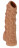 Телесная насадка с венками и открытой головкой Nude Sleeve L - 14 см. 
