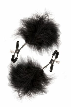 Зажимы для сосков с пухом FEATHERED NIPPLE CLAMPS 