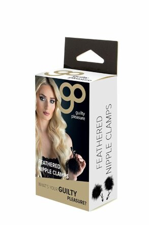 Зажимы для сосков с пухом FEATHERED NIPPLE CLAMPS 