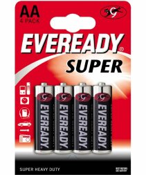 Батарейки EVEREADY SUPER R6 типа AA  - 4 шт.