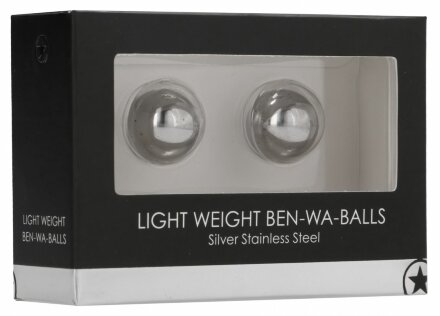 Серебристые металлические вагинальные шарики Light Weight Ben-Wa-Balls 