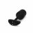 Черная пробка для ношения с вибрацией Snug Plug 4 - 14 см. 