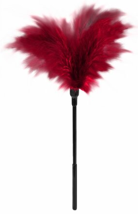 Пластиковая метелочка с красными пёрышками Small Feather Tickler - 32 см. 