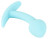 Голубая анальная втулка Mini Butt Plug - 7,1 см. 