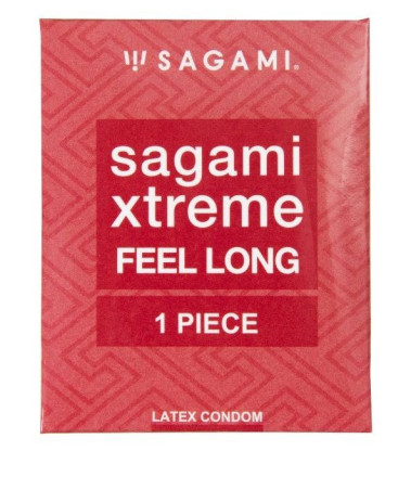 Утолщенный презерватив Sagami Xtreme Feel Long с точками - 1 шт. 