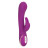 Фиолетовый вибратор-кролик Signature Silicone Thumping Rabbit с пульсирующим воздействием - 22,75 см. 