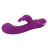Фиолетовый вибратор-кролик Signature Silicone Thumping Rabbit с пульсирующим воздействием - 22,75 см. 