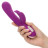 Фиолетовый вибратор-кролик Signature Silicone Thumping Rabbit с пульсирующим воздействием - 22,75 см. 
