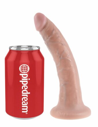 Телесный фаллоимитатор с присоской 7&quot; Cock - 17,8 см. 