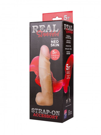 Реалистичная насадка харнесс REAL Standard - 17,5 см. 
