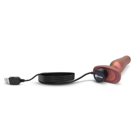 Бордовая анальная вибропробка Novice Plug - 10,2 см. 