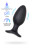 Черная анальная вибропробка HUSH 2 Size L - 12,1 см. 