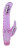 Розовый вибростимулятор-кролик Curve Seduction - 18,5 см. 