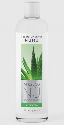 Массажный гель на водной основе Mixgliss NU Aloe Vera - 250 мл. 