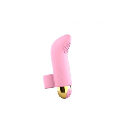 Розовый вибратор на палец Touch Me - 8,6 см. 