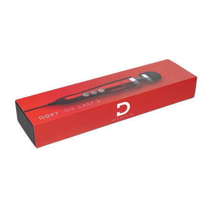Красный вибратор Doxy Number 3 - 28 см. 