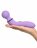 Фиолетовый двусторонний вибростимулятор Duo Wand Massage-Her - 19,6 см. 