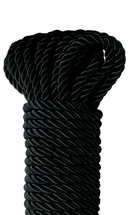 Черная веревка для фиксации Deluxe Silky Rope - 9,75 м. 