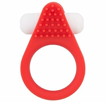Красное эрекционное кольцо LIT-UP SILICONE STIMU RING 1 RED 