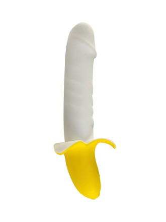 Мощный пульсатор в форме банана Banana Pulsator - 19,5 см. 