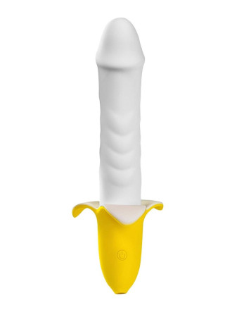Мощный пульсатор в форме банана Banana Pulsator - 19,5 см. 