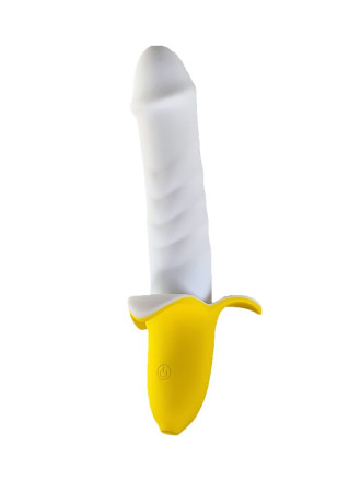 Мощный пульсатор в форме банана Banana Pulsator - 19,5 см. 