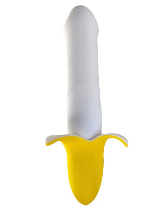 Мощный пульсатор в форме банана Banana Pulsator - 19,5 см. 