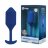 Синяя пробка для ношения с вибрацией Snug Plug 4 - 14 см. 