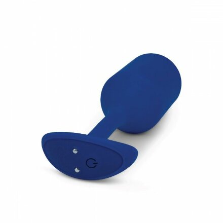 Синяя пробка для ношения с вибрацией Snug Plug 4 - 14 см. 
