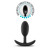 Черная анальная пробка Silicone Vibra Slim Plug Medium - 10,2 см. 