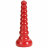 Ребристая анальная втулка Red Boy Anal Wand Butt Plug - 21,3 см. 