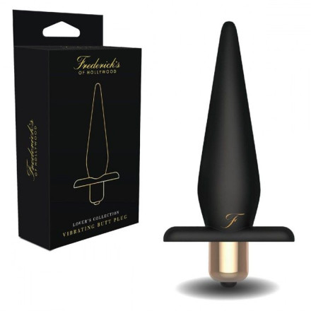 Черный анальный плаг Vibrating Butt Plug 
