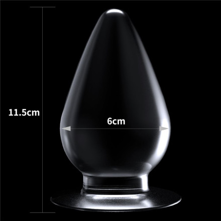 Прозрачная анальная пробка Flawless Clear Anal Plug - 11,5 см. 