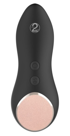 Черный клиторальный вибратор Cupa Touch с подогревом 