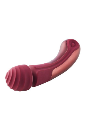 Жезловый вибромассажер Dinky Curved Wand Jacky O. - 21,4 см. 