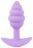 Фиолетовая анальная втулка Mini Butt Plug - 7,5 см. 