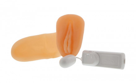 Мастурбатор-вагина с вибрацией ELLY POCKET PAL VAGINA MULTISPEED 
