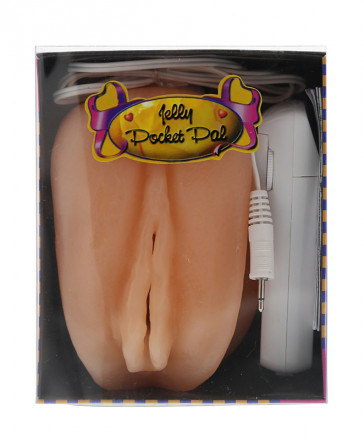 Мастурбатор-вагина с вибрацией ELLY POCKET PAL VAGINA MULTISPEED 