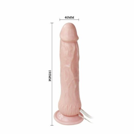 Вибратор с имитацией семяизвержения Eros Fountain - 19,5 см. 